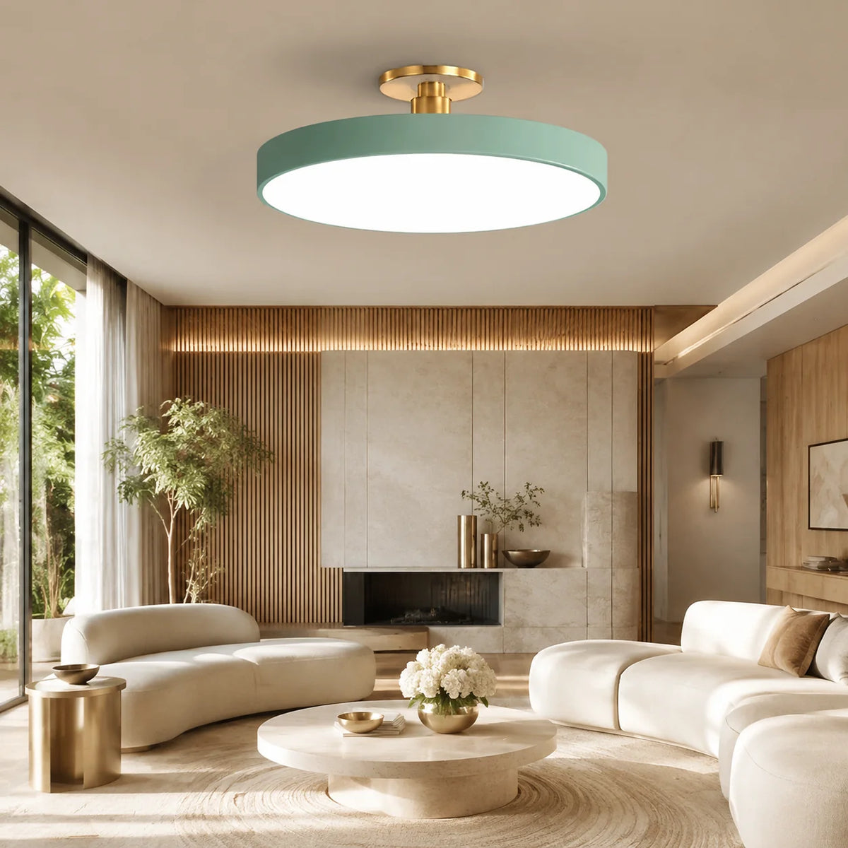 Flush Mount Ceiling Light LED Glare-Free Acrylic Diffuser