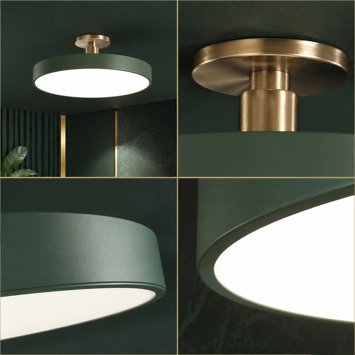 Flush Mount Ceiling Light LED Glare-Free Acrylic Diffuser