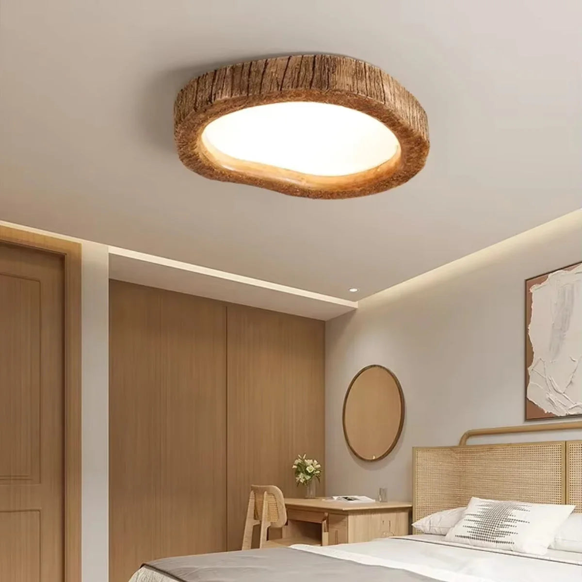 Flush Mount Ceiling Light Low-Profile Integrated LED Diffused Panel