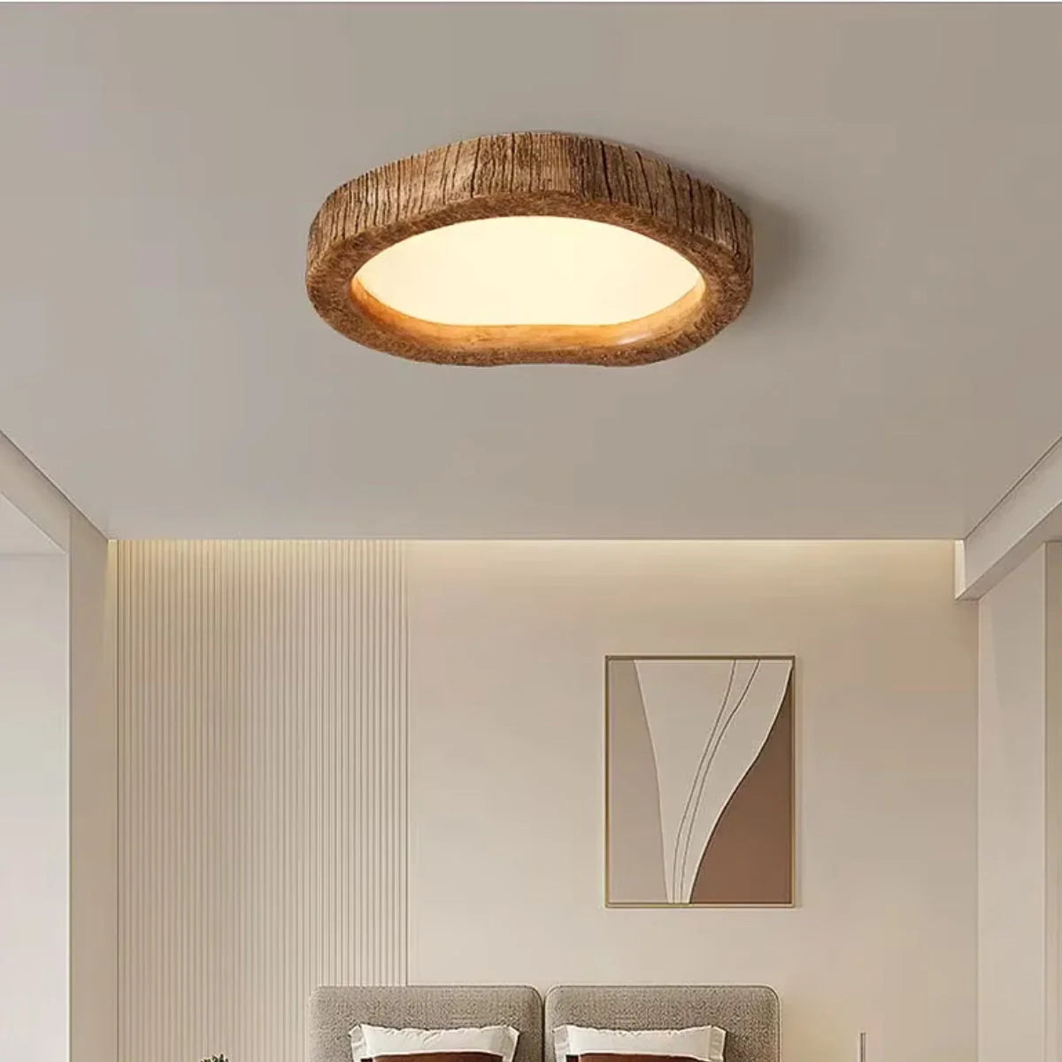 Flush Mount Ceiling Light Low-Profile Integrated LED Diffused Panel