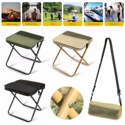Folding Chair Backpack Waterproof Lightweight 2-In-1 Design