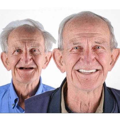 Full Denture Set Flexible Cushion Grip Upper & Lower