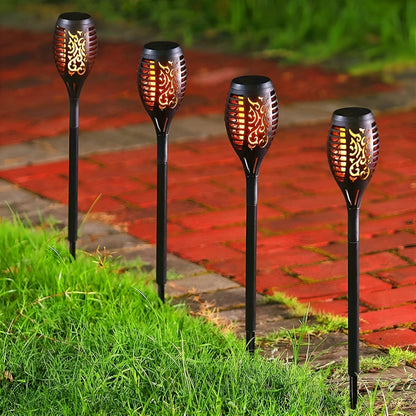 Garden Light Solar-Powered Flickering Flame IP65 Weather-Resistant