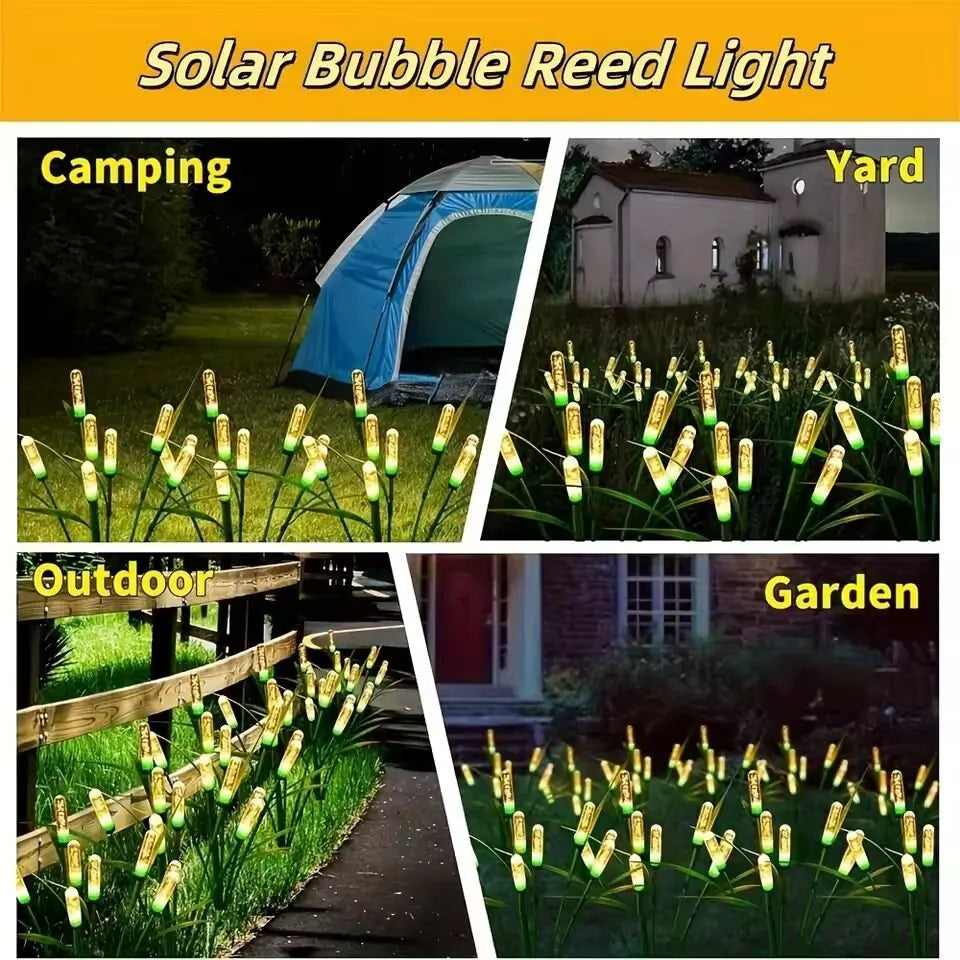Garden Lights Solar-Powered LED Reed Design Waterproof