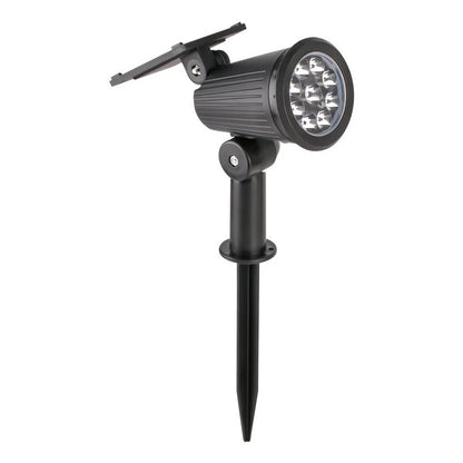 Garden Spotlight Solar-Powered Adjustable Swivel Head