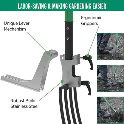 Garden Tool Attachment Foot Pedal Upright Digging