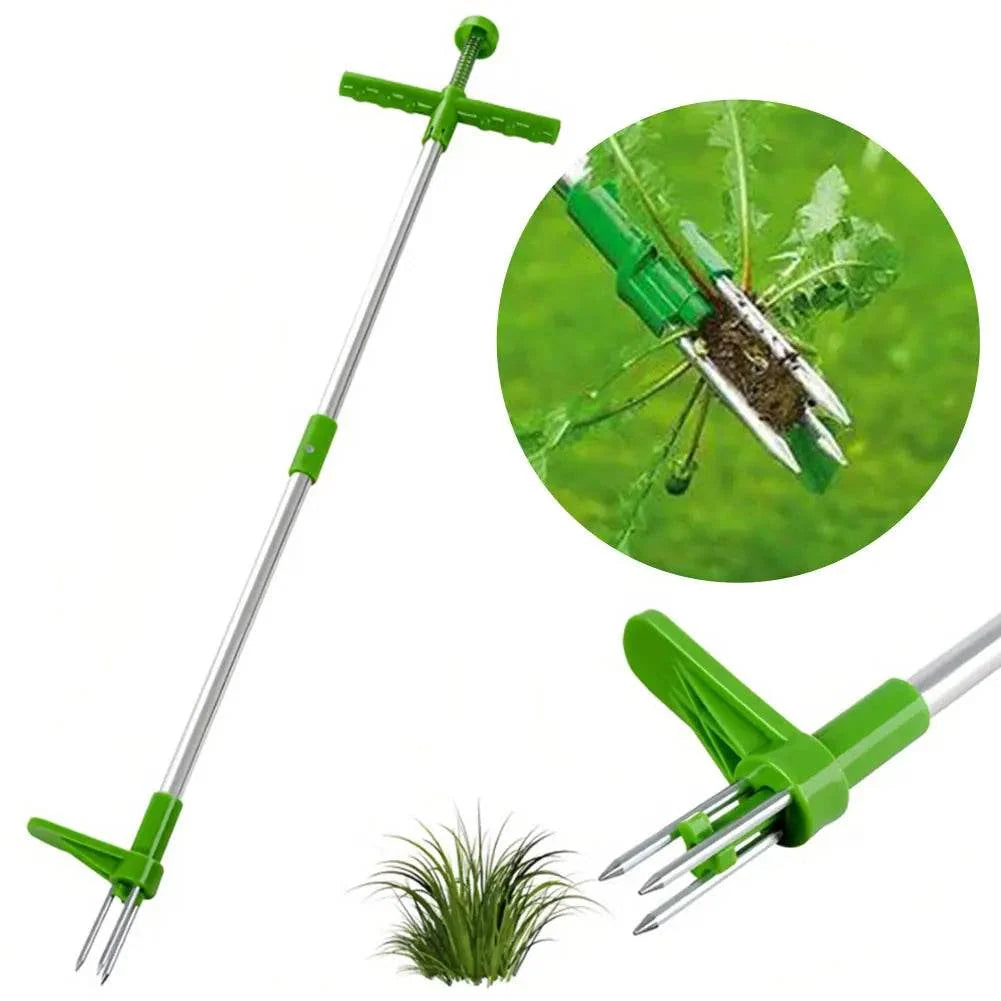 Garden Weeder Three-Claw Foot Pedal Stand-Up Design
