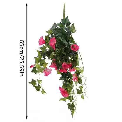Garland Morning Glory Realistic Silk UV-Resistant & Weatherproof