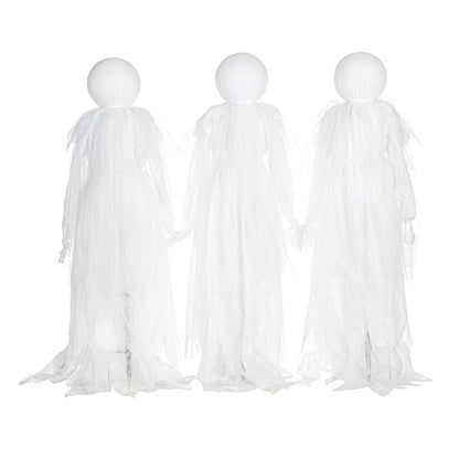 Ghost Garden Stakes Flickering Glow Set of 3