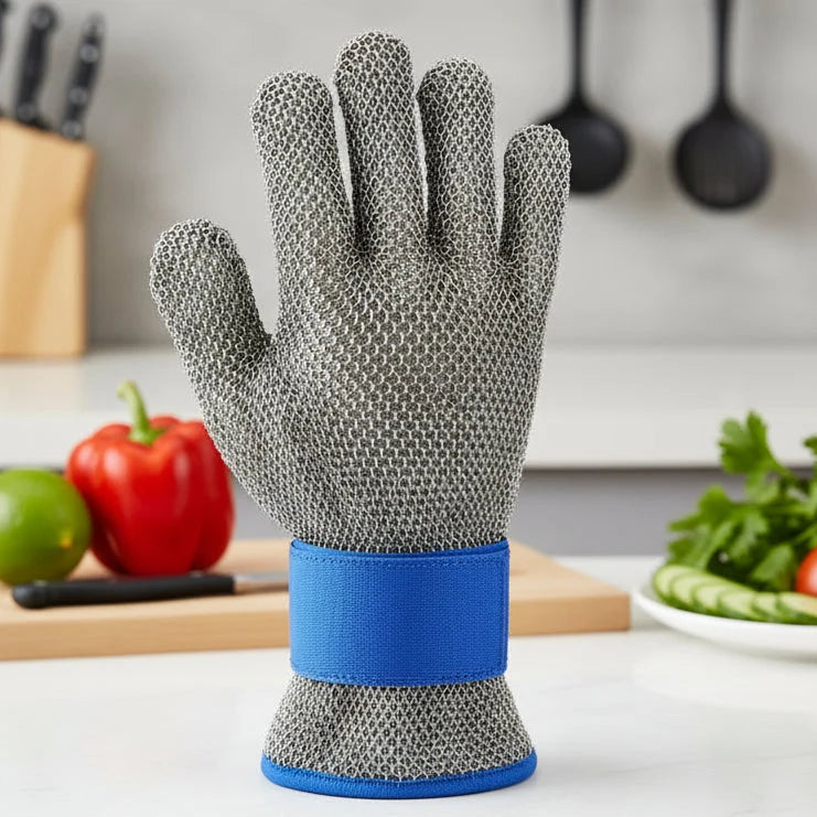 Gloves Cut-Resistant Stainless Steel Mesh