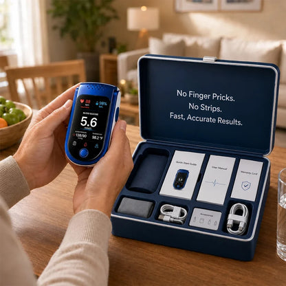 Glucose Monitor Non-Invasive Needle-Free Daily Checks