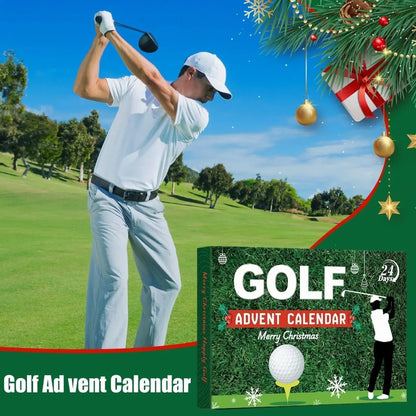 Golf Advent Calendar 24-Day Countdown With 24 Accessories