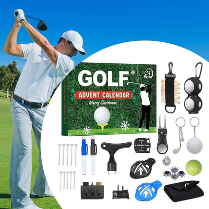 Golf Advent Calendar 24-Day Countdown With 24 Accessories