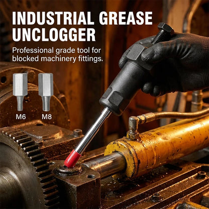 Grease Fitting Cleaner Tool With M6 & M8 Adapters