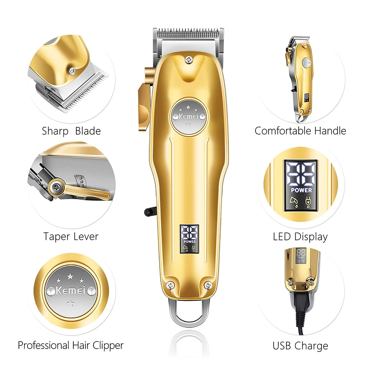 Grooming Kit 3-in-1 Cordless USB Rechargeable