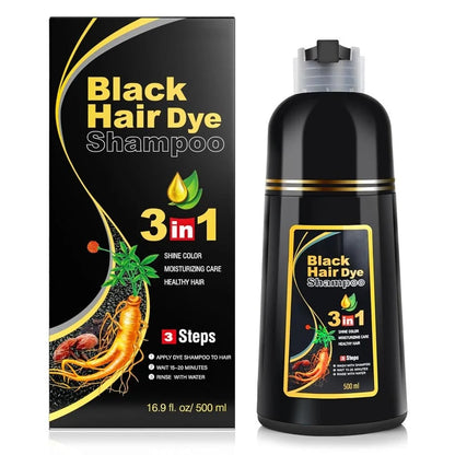 Hair Color Shampoo 3-In-1 Gray Coverage Ammonia-Free PPD-Free