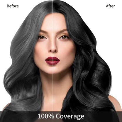 Hair Color Shampoo 3-In-1 Gray Coverage Ammonia-Free PPD-Free