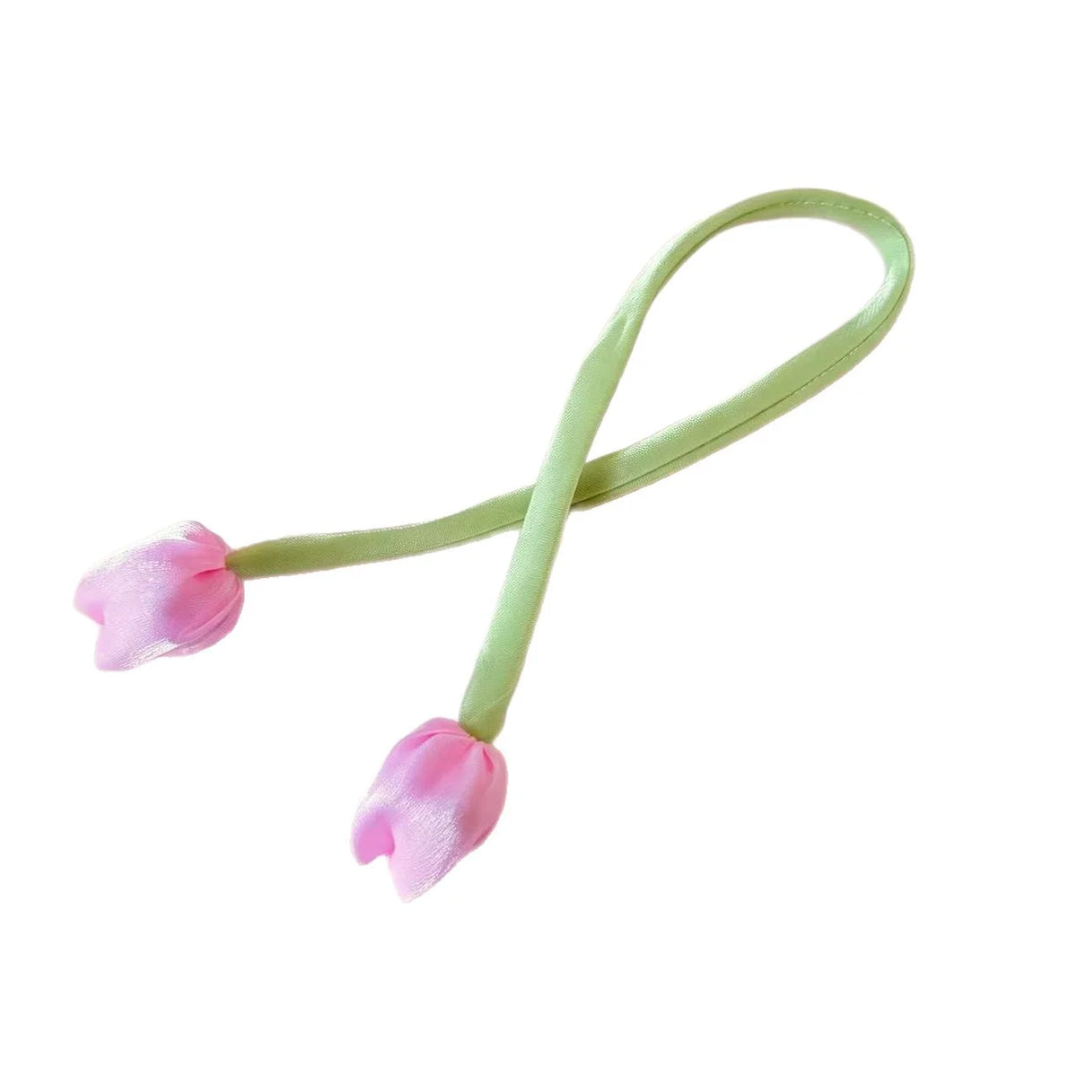 Hair Ribbon Floral Design Adjustable Tie-On Style