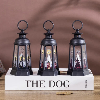 Halloween Lantern Weather-Resistant Indoor & Outdoor With Carry Handle