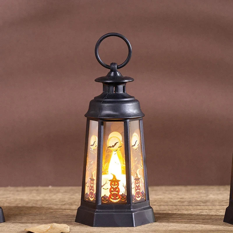 Halloween Lantern Weather-Resistant Indoor & Outdoor With Carry Handle