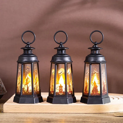 Halloween Lantern Weather-Resistant Indoor Outdoor With Handle