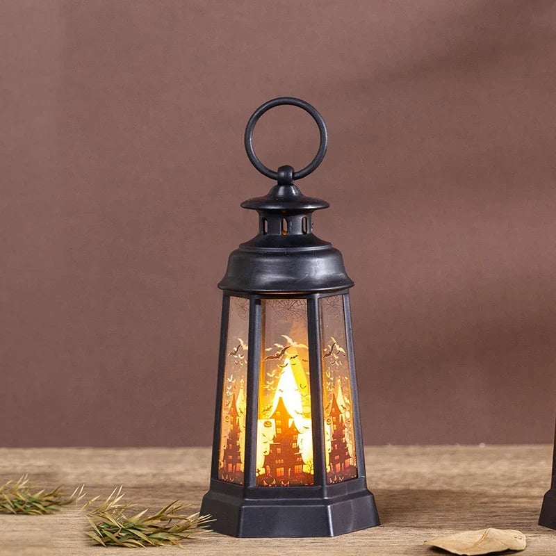 Halloween Lantern Weather-Resistant Indoor Outdoor With Handle