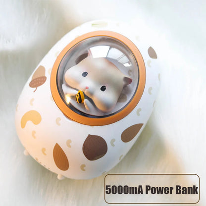 Hand Warmer Power Bank Double-Sided Heating 5000mAh Battery