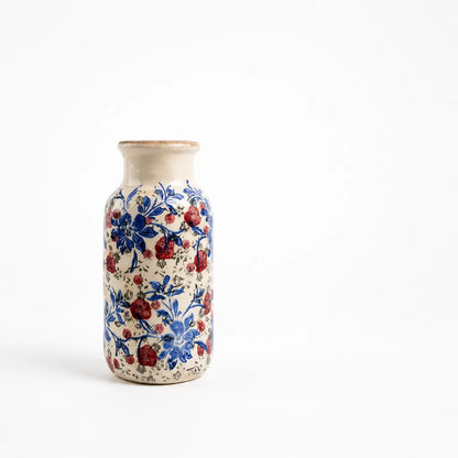 Handcrafted Floral Ceramic Flower Vase