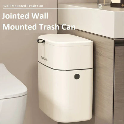 Hanging Trash Bin Space-Saving 2.64 Gallon Capacity