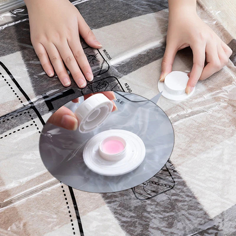 Hanging Vacuum Storage Bags Space-Saving Wrinkle-Free Five-Loop Functional