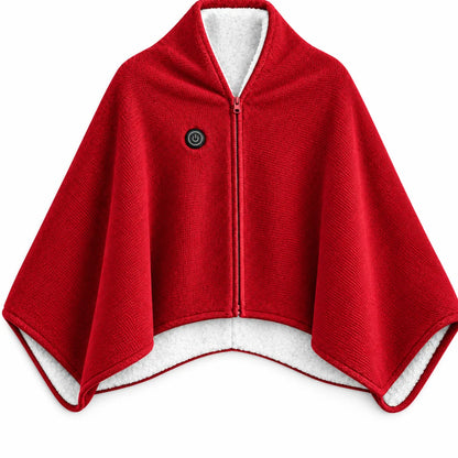 Heated Blanket Shawl USB-Powered Oversized Fit Back & Shoulder Warmth