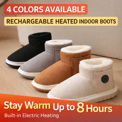Heated Slippers Rechargeable Three Heat Settings Non-Slip Sole