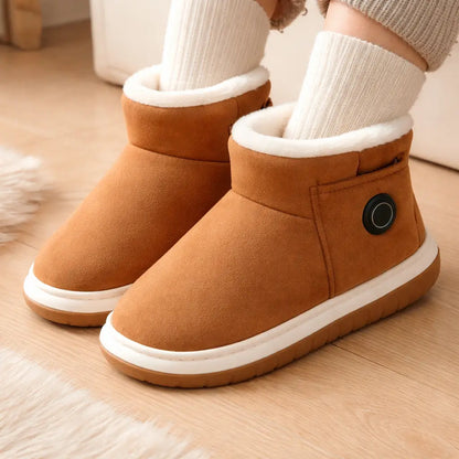 Heated Slippers Rechargeable Three Heat Settings Non-Slip Sole