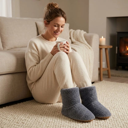 Heated Slippers USB-Powered Washable Non-Slip Sole