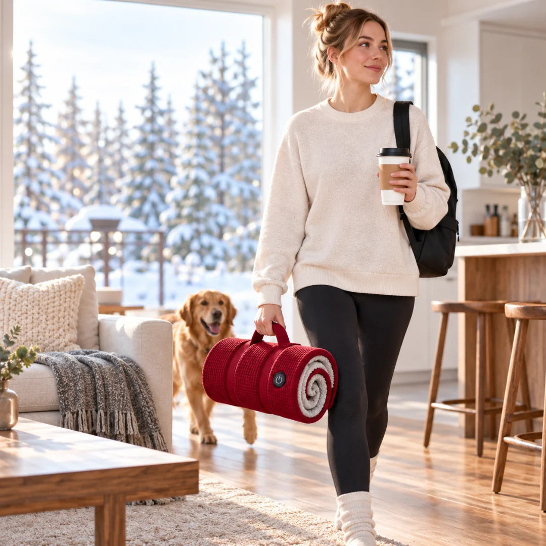 Heated Wearable Blanket Active Heating Hands-Free Warmth