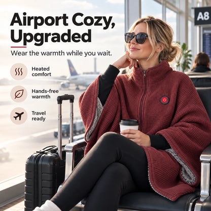 Heated Wearable Blanket Active Heating Hands-Free Warmth