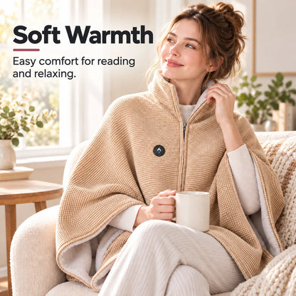 Heated Wearable Blanket Active Heating Hands-Free Warmth