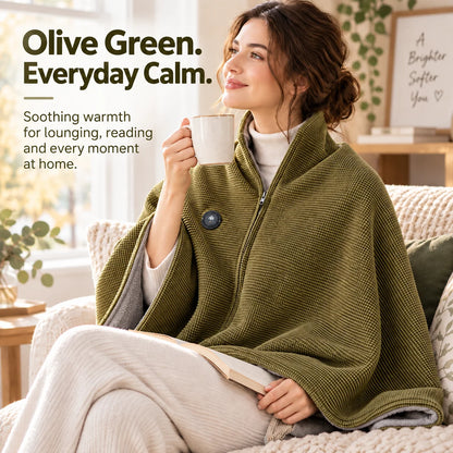 Heated Wearable Blanket Active Heating Hands-Free Warmth