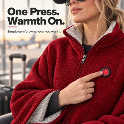 Heated Wearable Blanket Active Heating Hands-Free Warmth