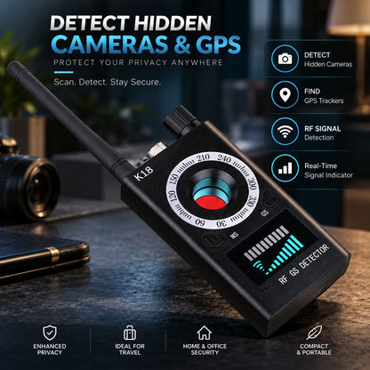 Hidden Camera Detector RF Scanner Laser Finder Magnetic Sensor