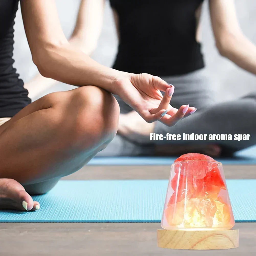 Himalayan Salt Lamp Aroma Diffuser USB Rechargeable