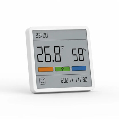 Hygrometer Clock Digital Temperature & Humidity Wall-Mount Stand