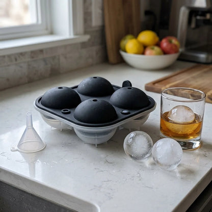 Ice Ball Mold Large Slow-Melting Set of 4