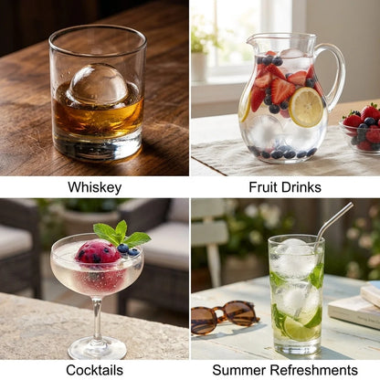 Ice Ball Mold Large Slow-Melting Set of 4