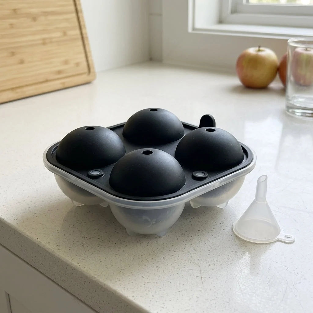 Ice Ball Mold Large Slow-Melting Set of 4