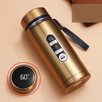 Insulated Bottle LED Temperature Display Leak-Proof Closure Ergonomic Handle