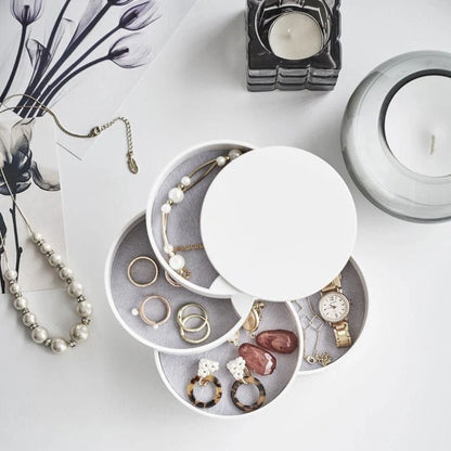 Jewelry Organizer Four-Layer Compact Tangle-Free Storage