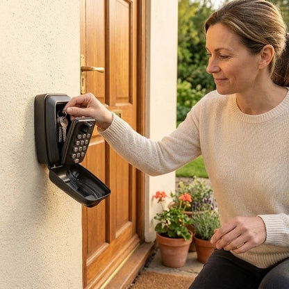 Key Safe Wall-Mount Weatherproof Zinc Adjustable Combination Lock