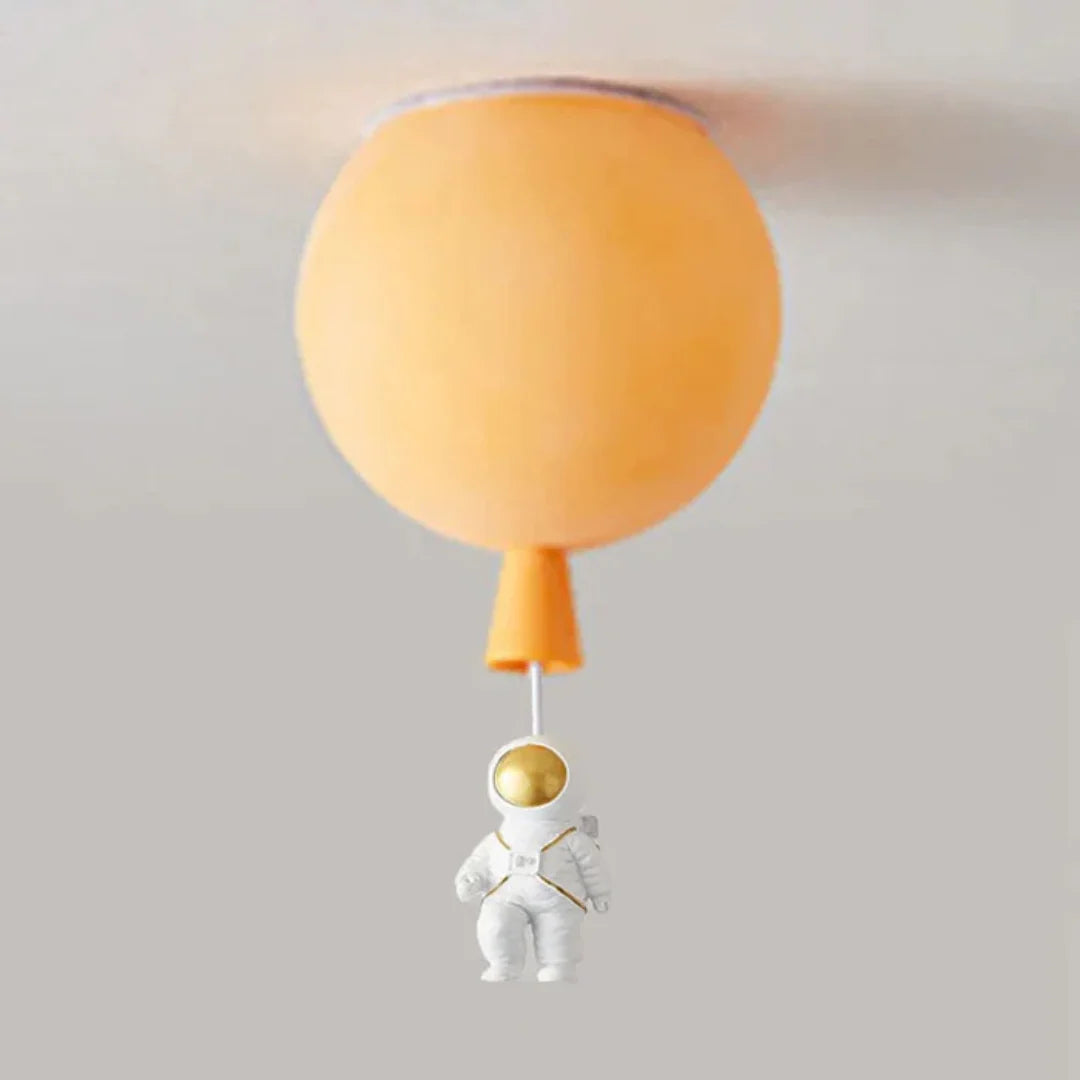 Kids Ceiling Lamp Moon & Astronaut Warm White LED