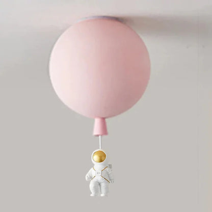 Kids Ceiling Lamp Moon & Astronaut Warm White LED